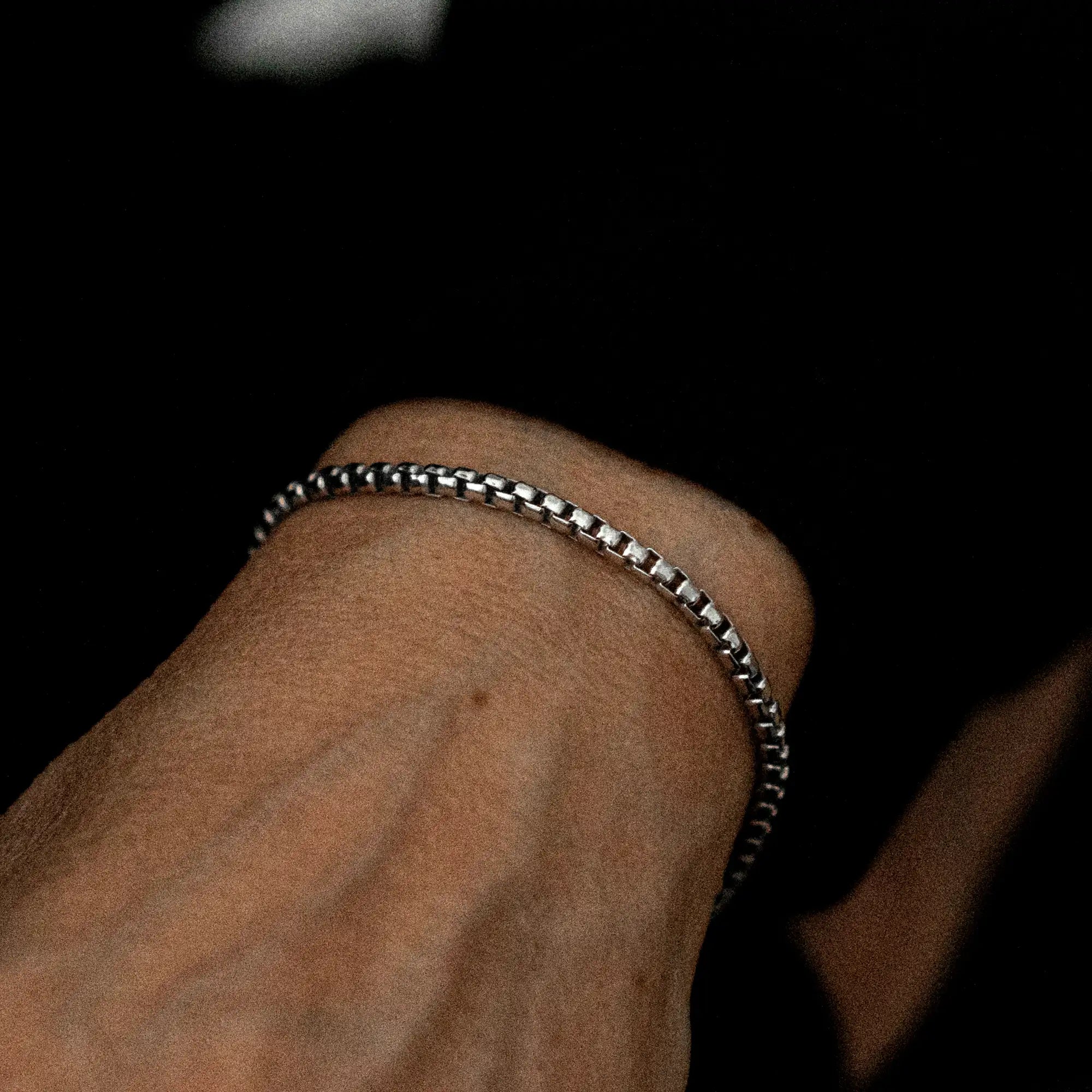 Box Bracelet 3mm Sterling Silver