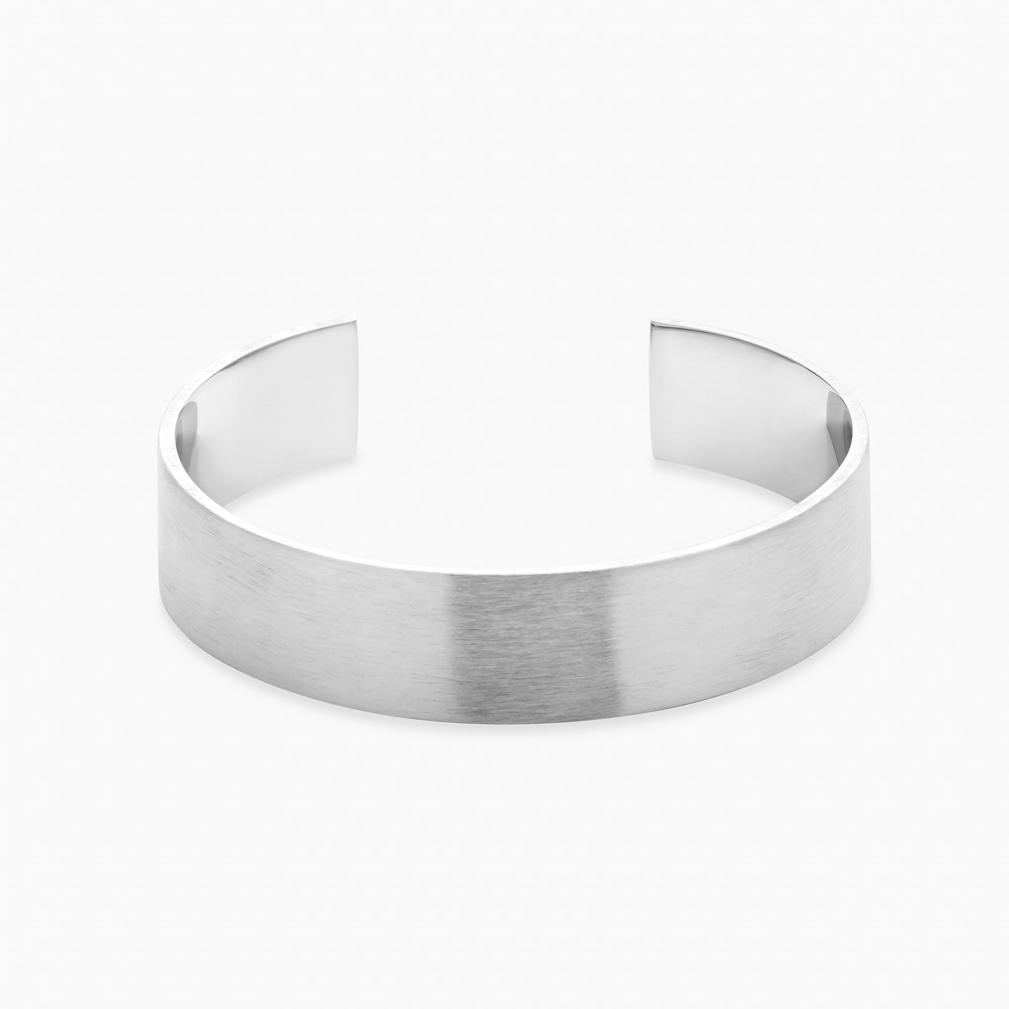 Brushed Cuff Bracelet 16mm Sterling Silver