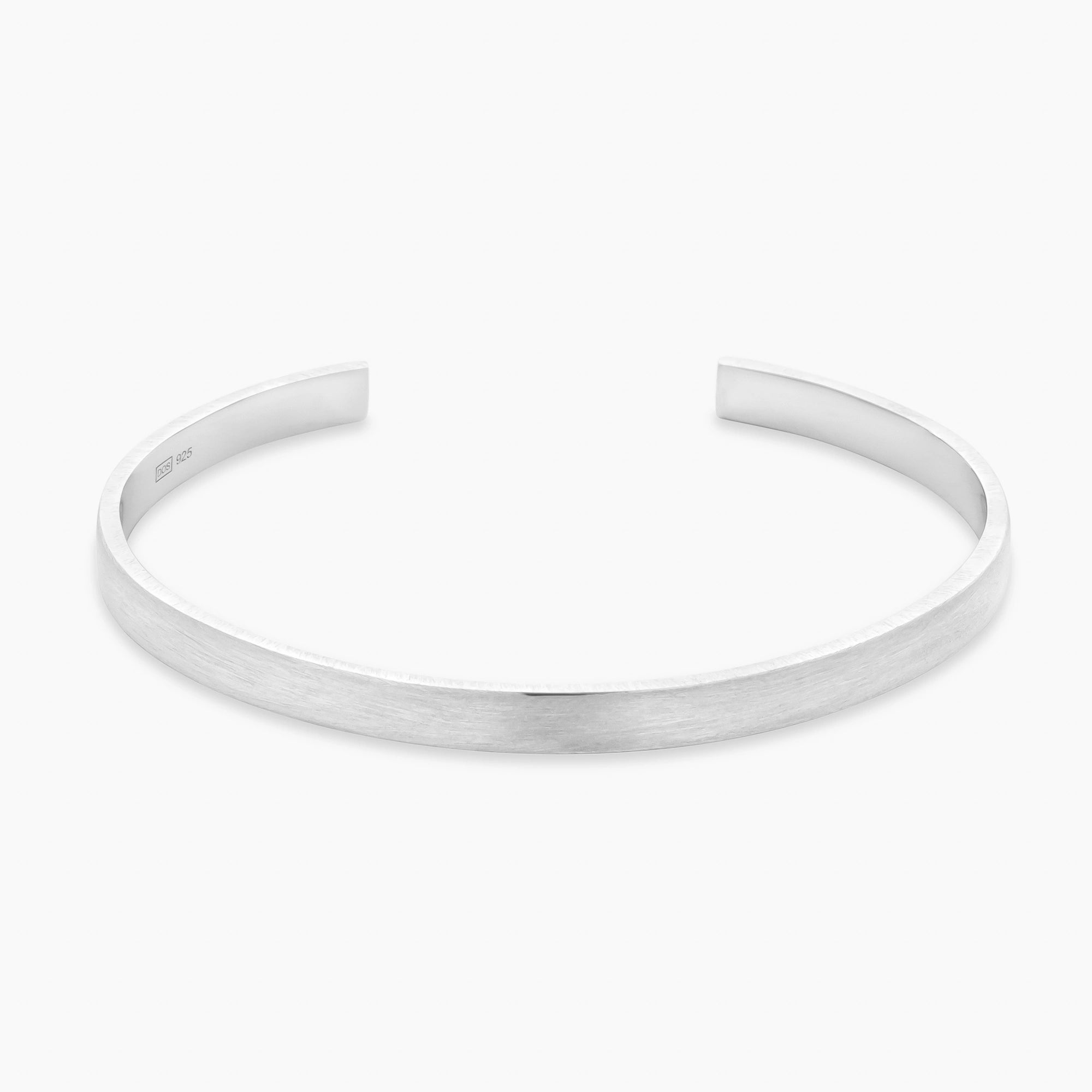 Brushed Cuff Bracelet 5mm Sterling Silver