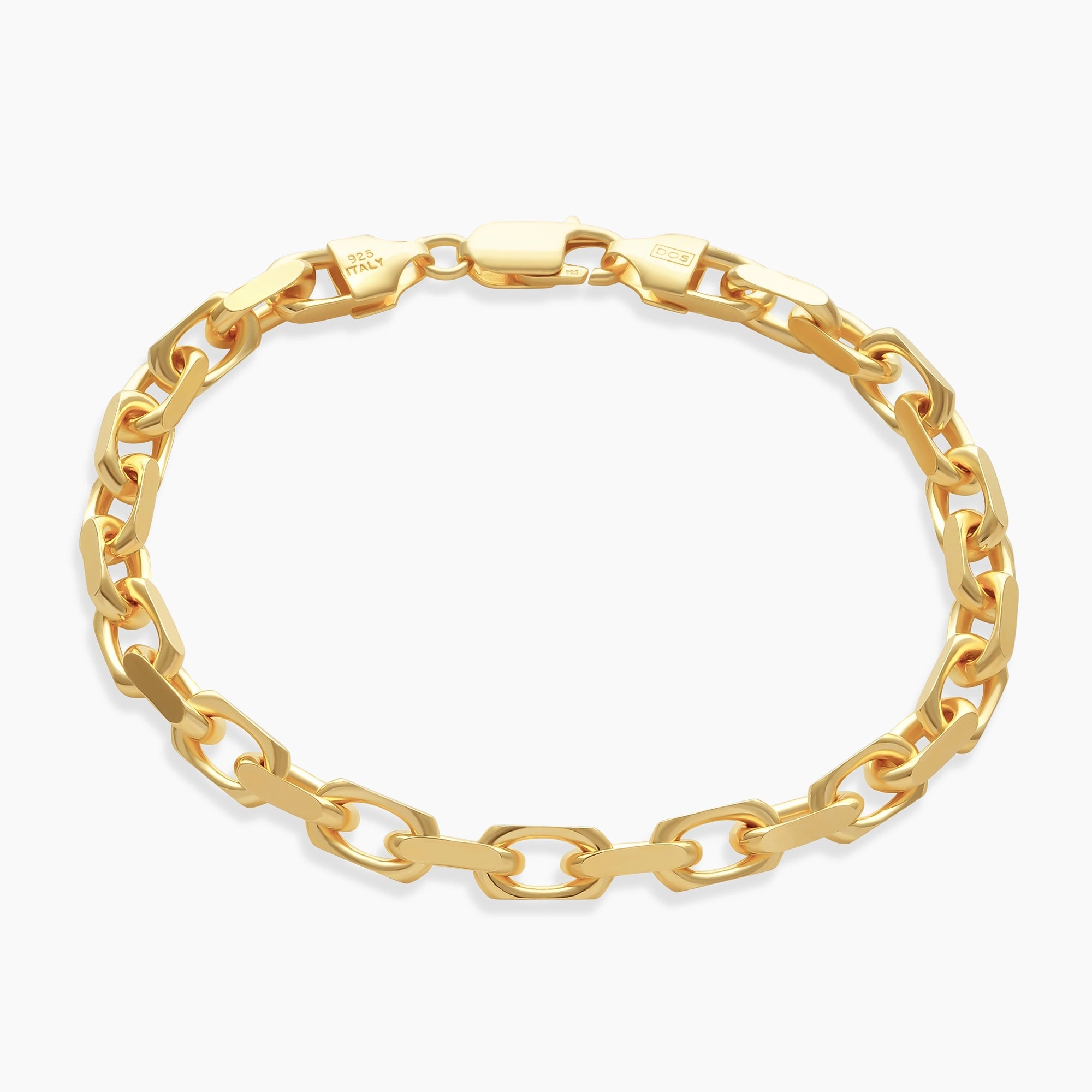 Cable Bracelet 6mm 18k Gold Vermeil