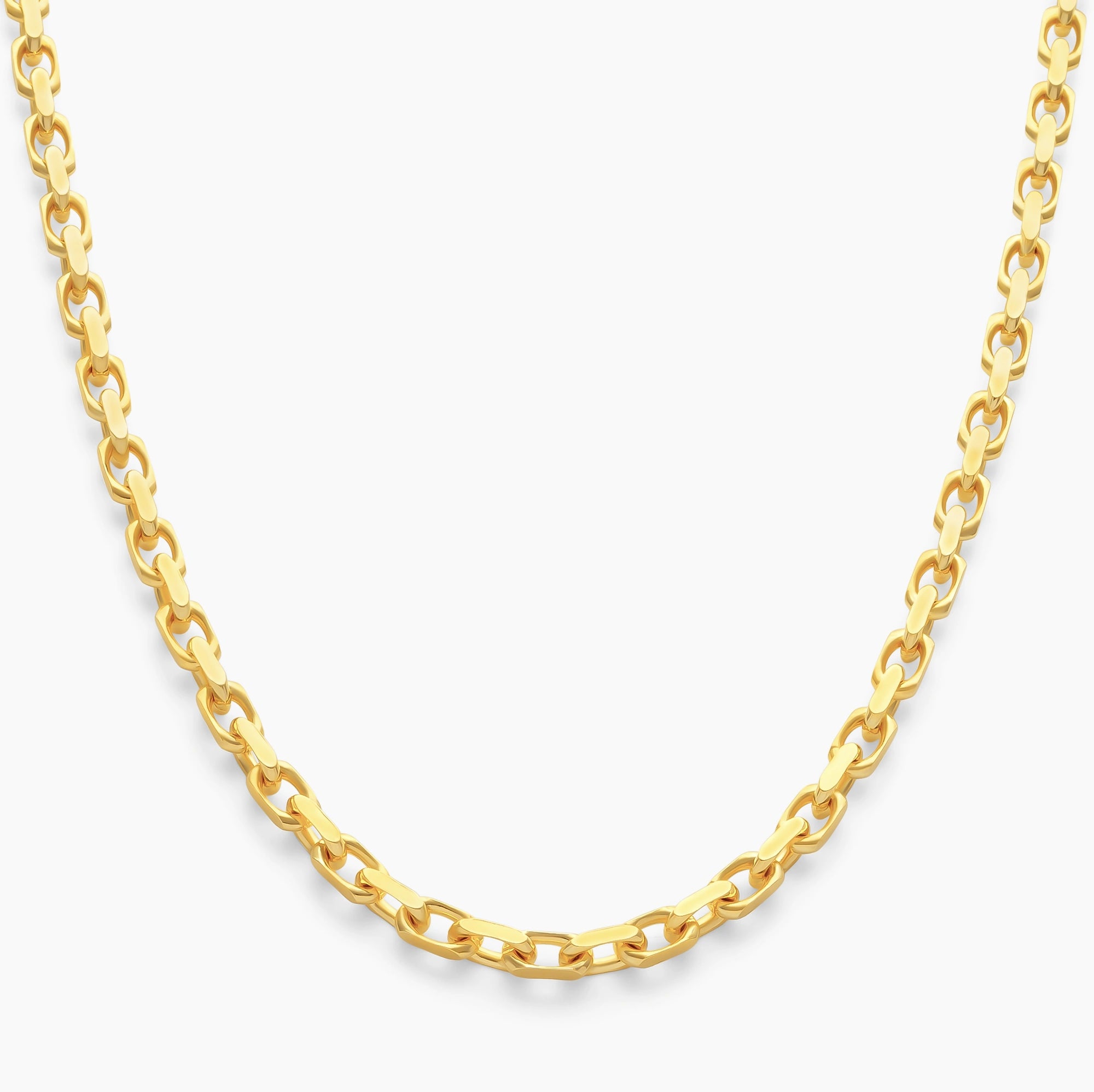 Cable Chain 4mm 18k Gold Vermeil