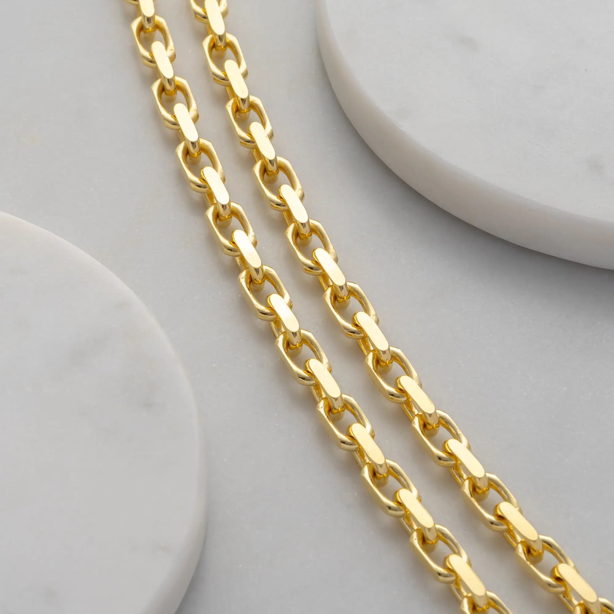 Cable Chain 4mm in 18k Gold Vermeil