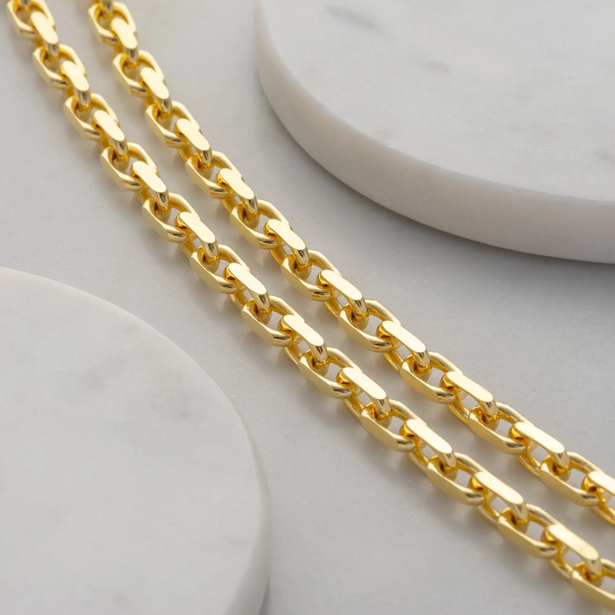 Cable Chain 6mm in 18k Gold Vermeil