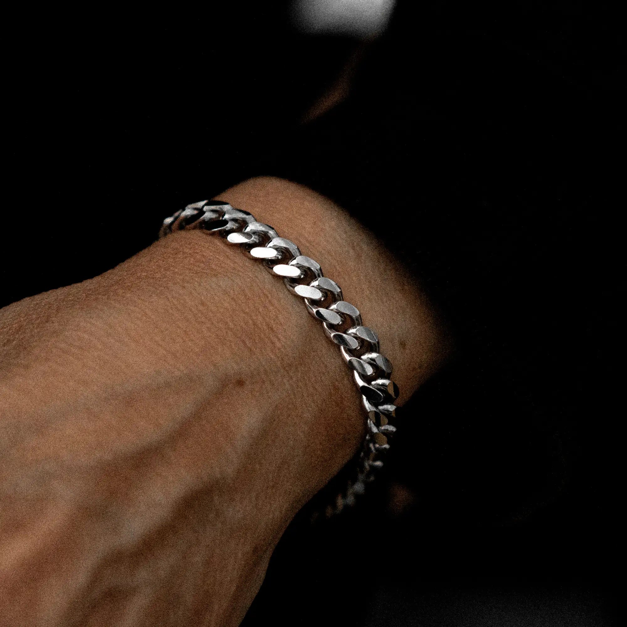 Cuban Bracelet 8mm Sterling Silver