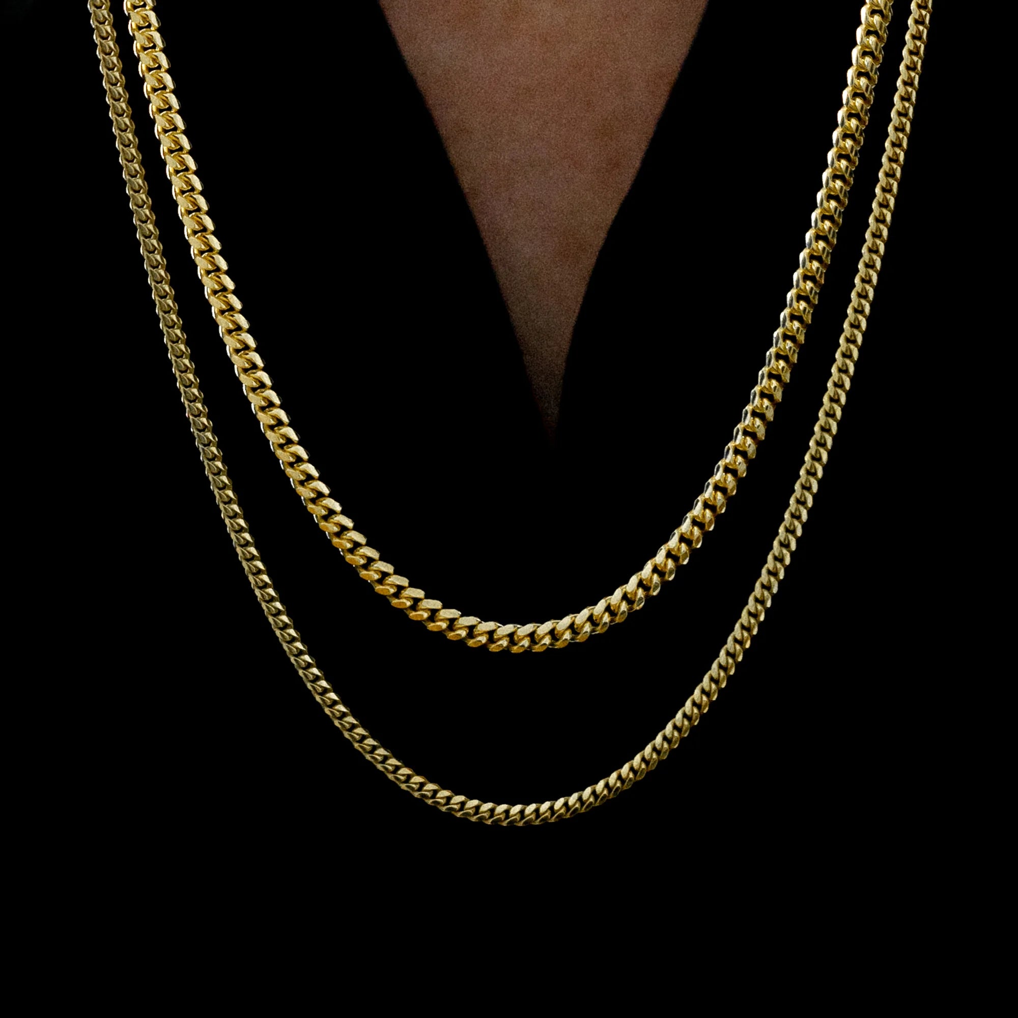 Cuban Chain Stack Gold