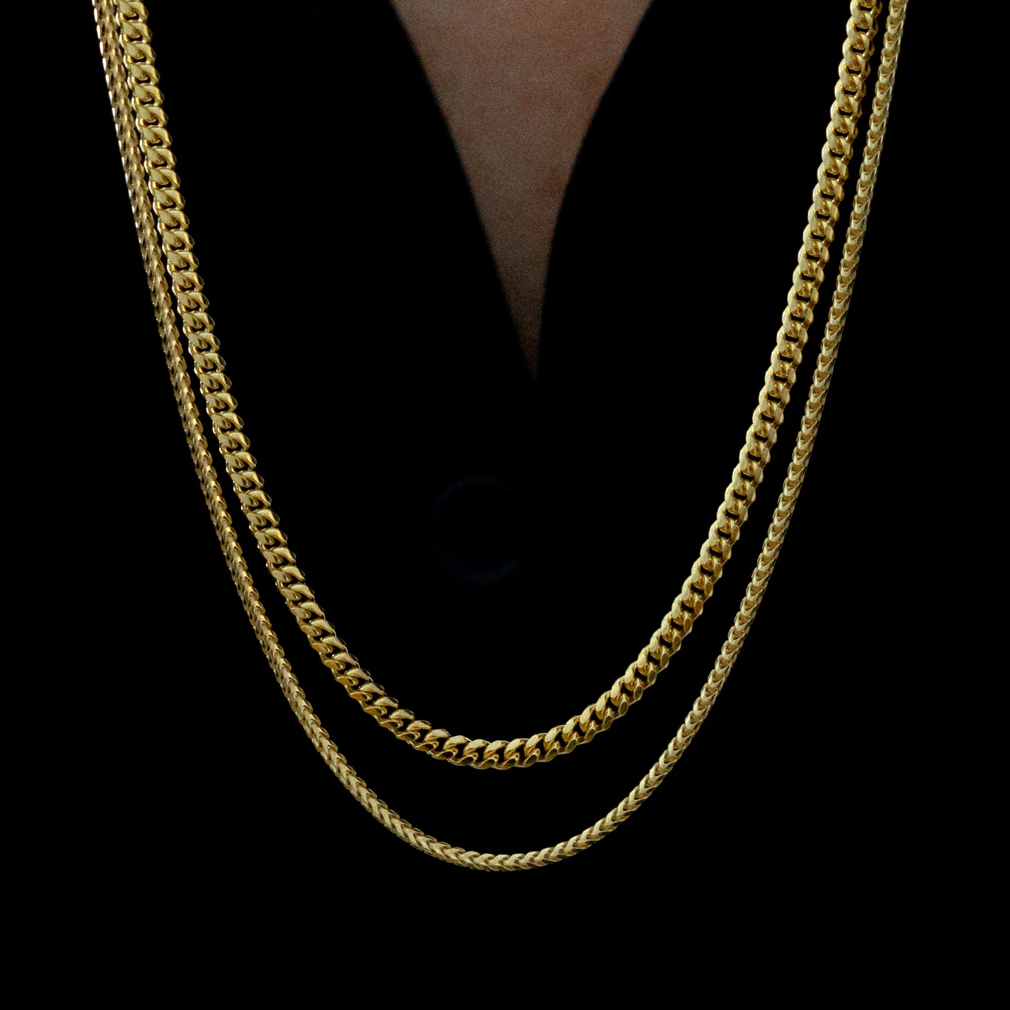 Cuban Franco Chain Stack Gold