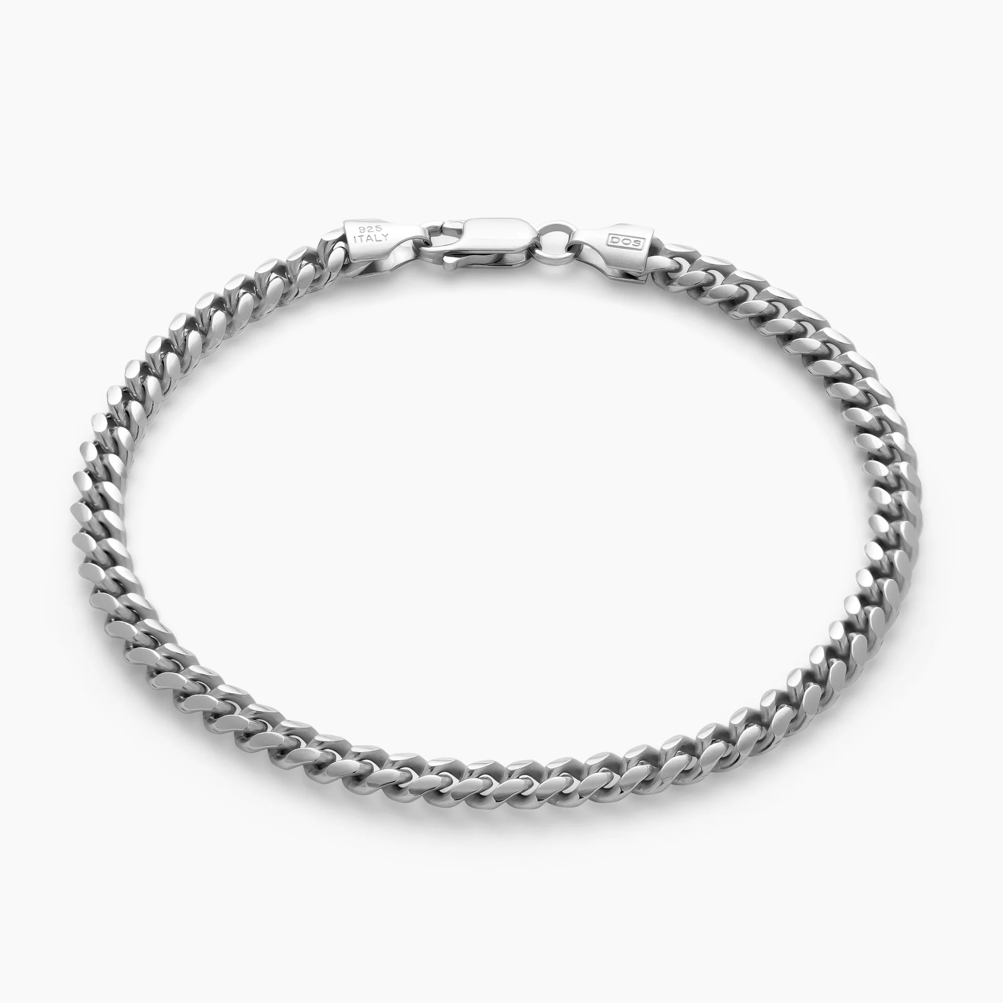 Cuban Link Bracelet 5mm in 925 Sterling Silver