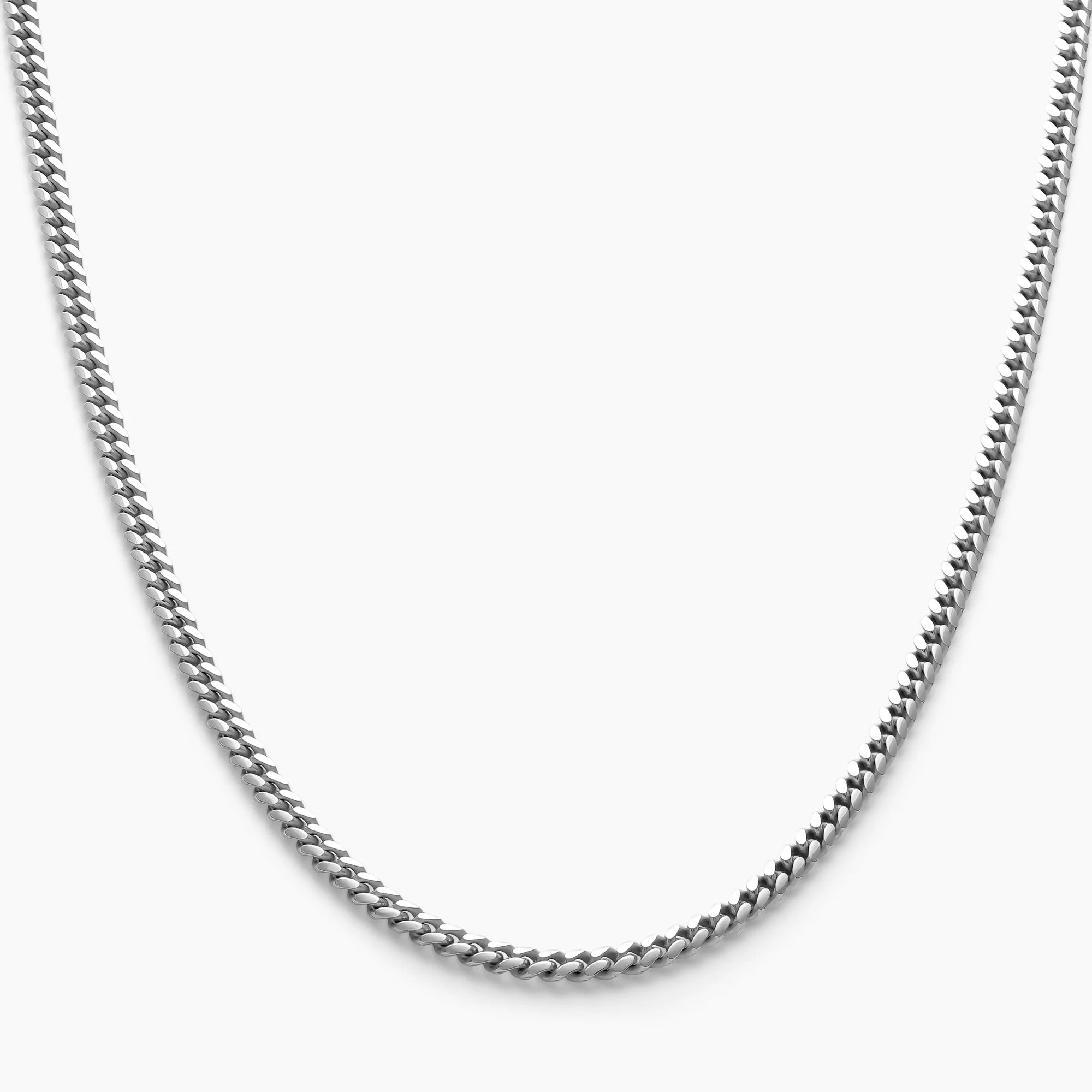 Cuban Link Chain 3mm in 925 Sterling Silver