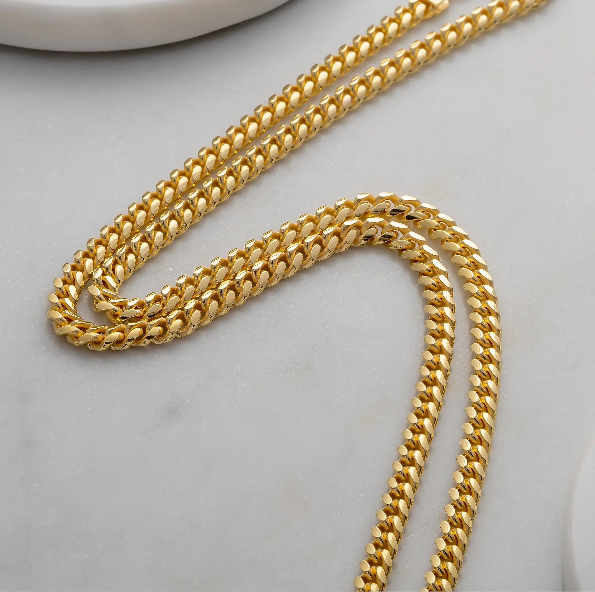 5mm Gold Cuban Chain