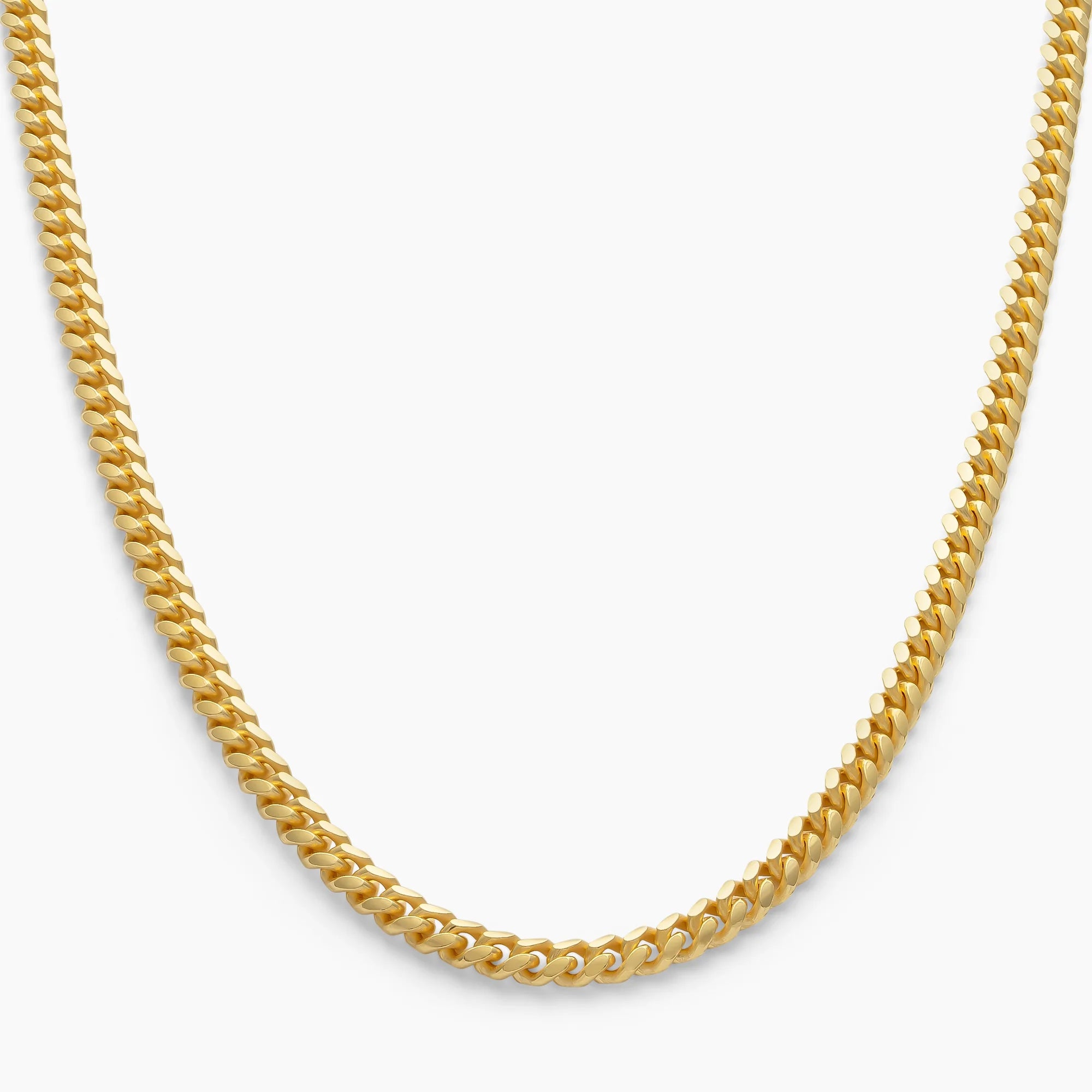 Cuban Link Chain 5mm in 18k Gold Vermeil