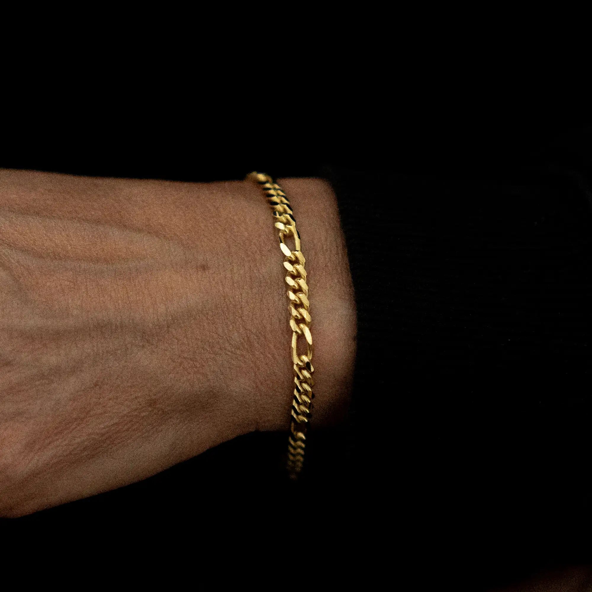 Figaro Bracelet 5mm Gold