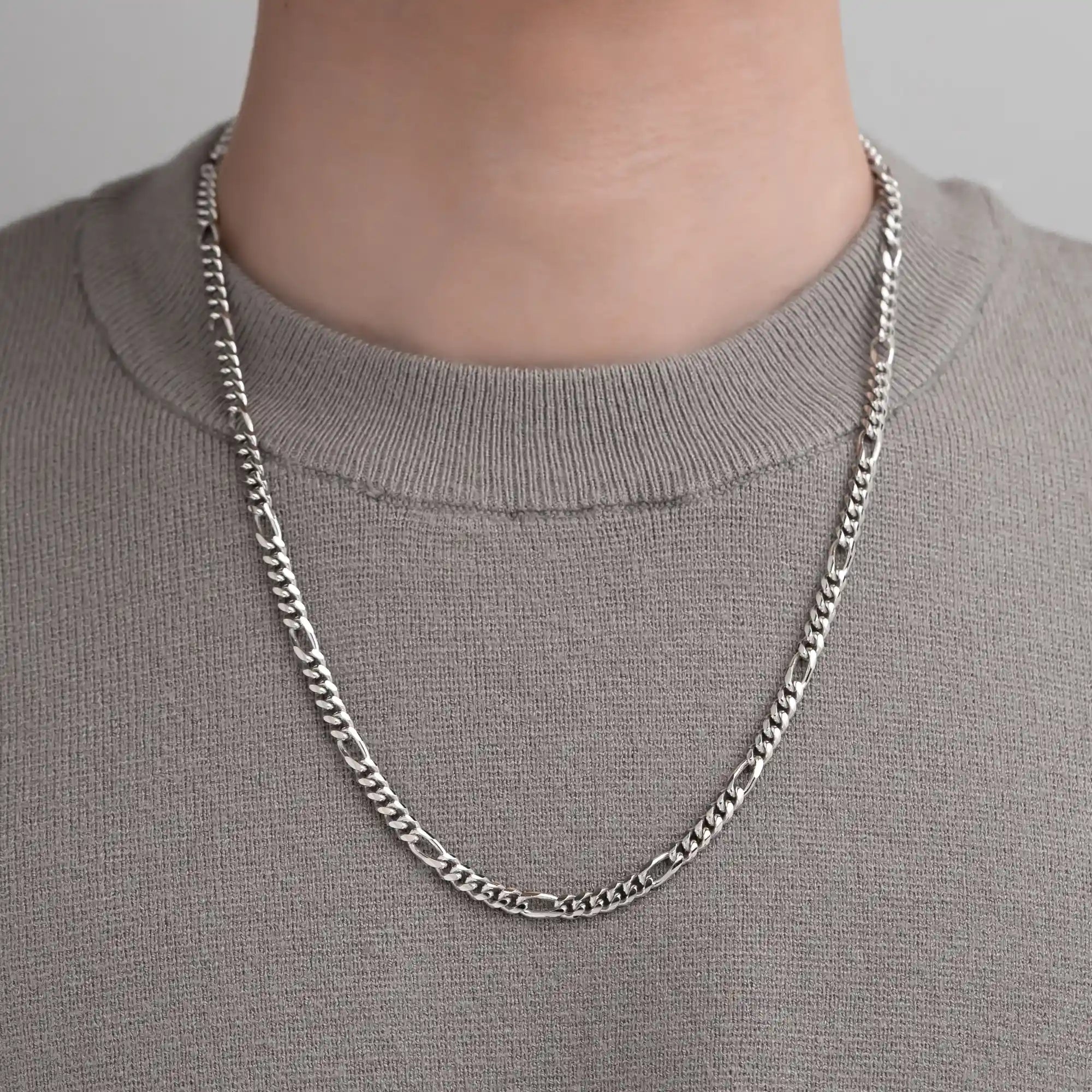 5mm Silver Figaro Chain