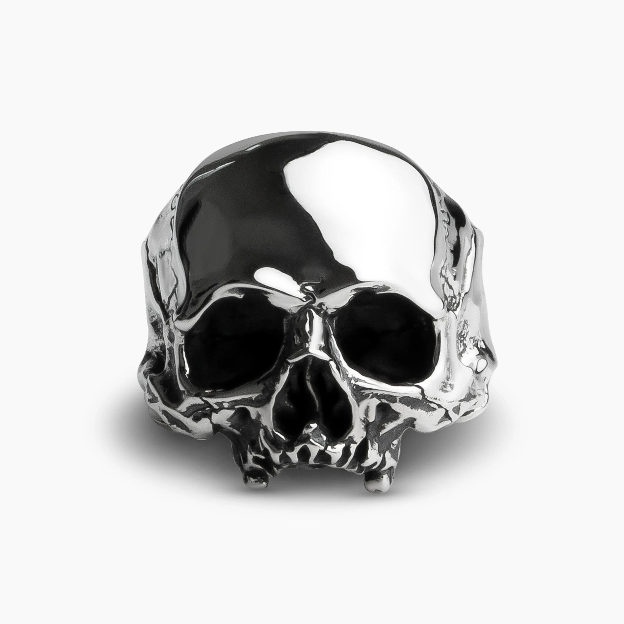 Plague Skull Ring in 925 Sterling Silver