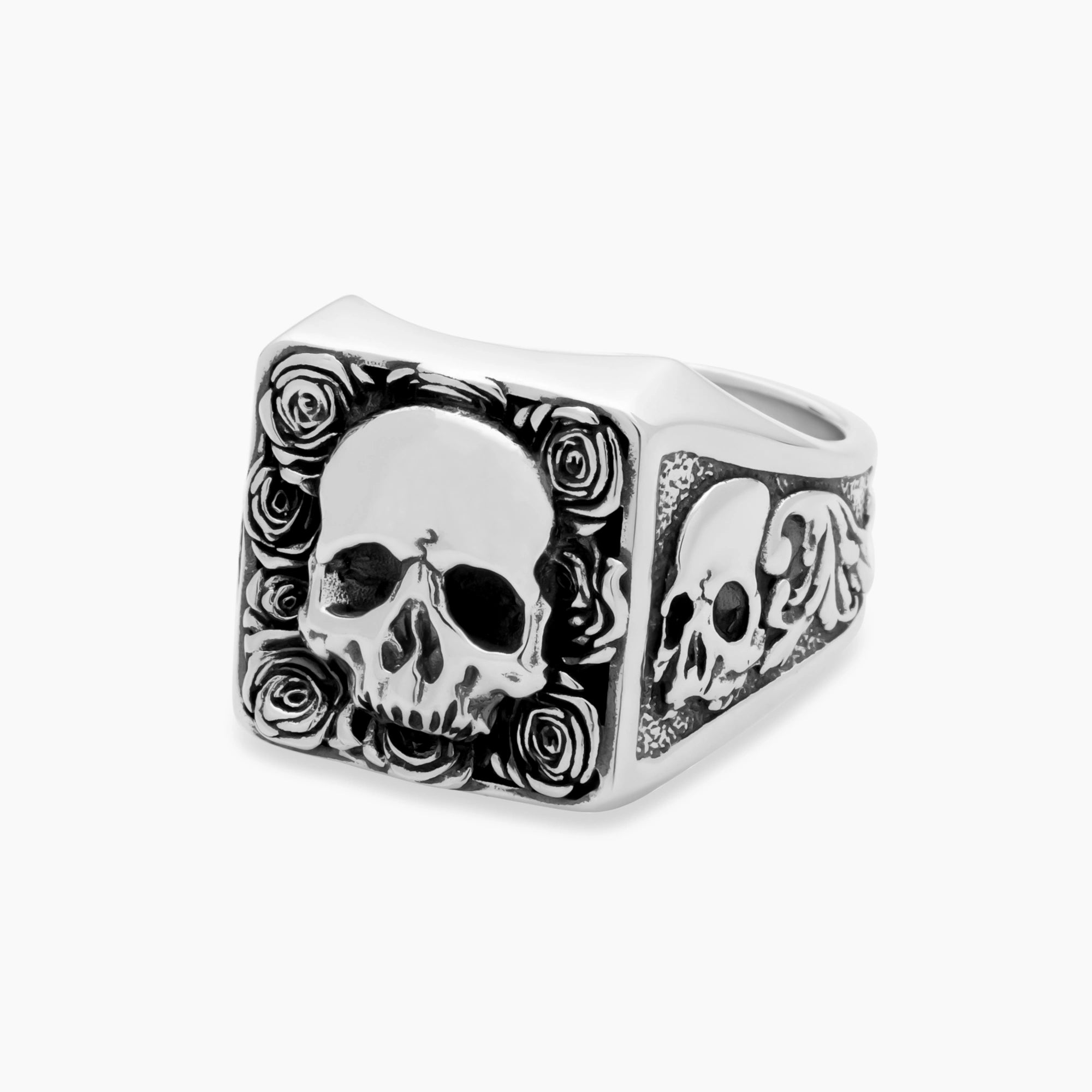 Skull Plague Rose Ring