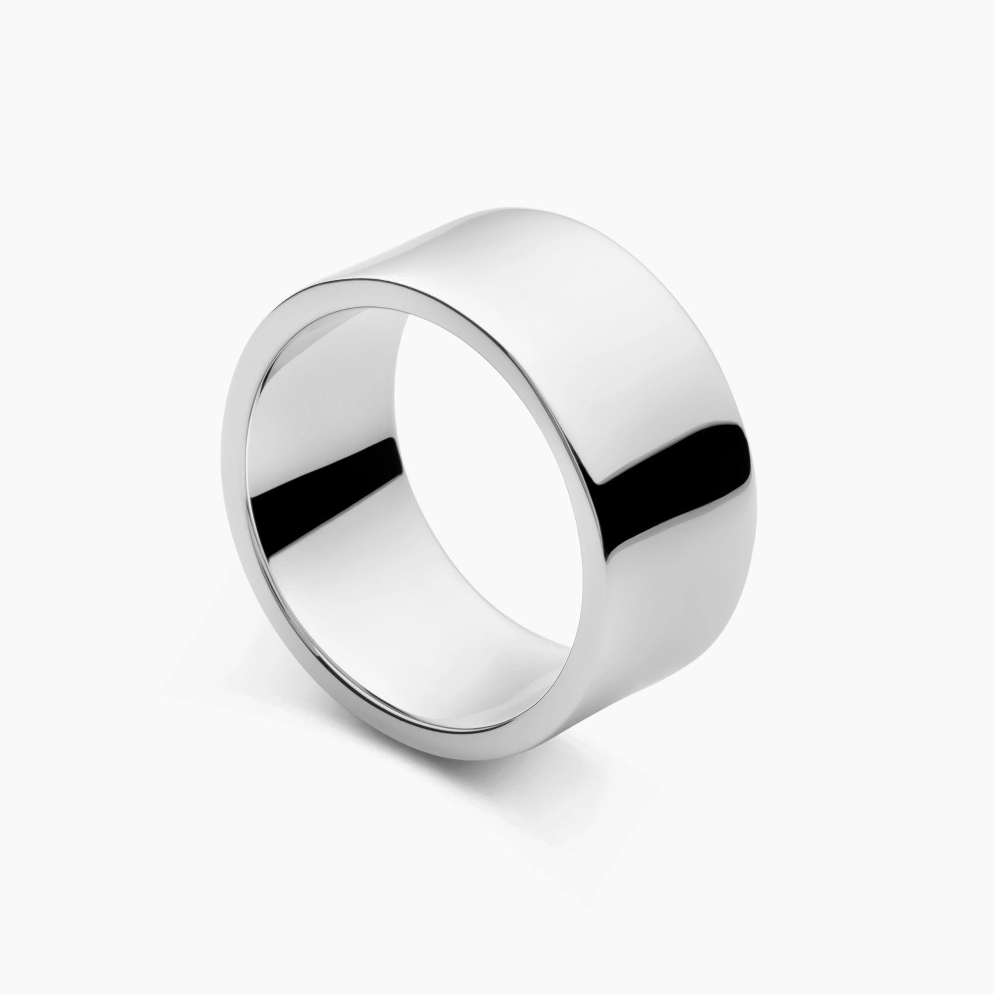 Polished 12mm Ring Sterling Silver