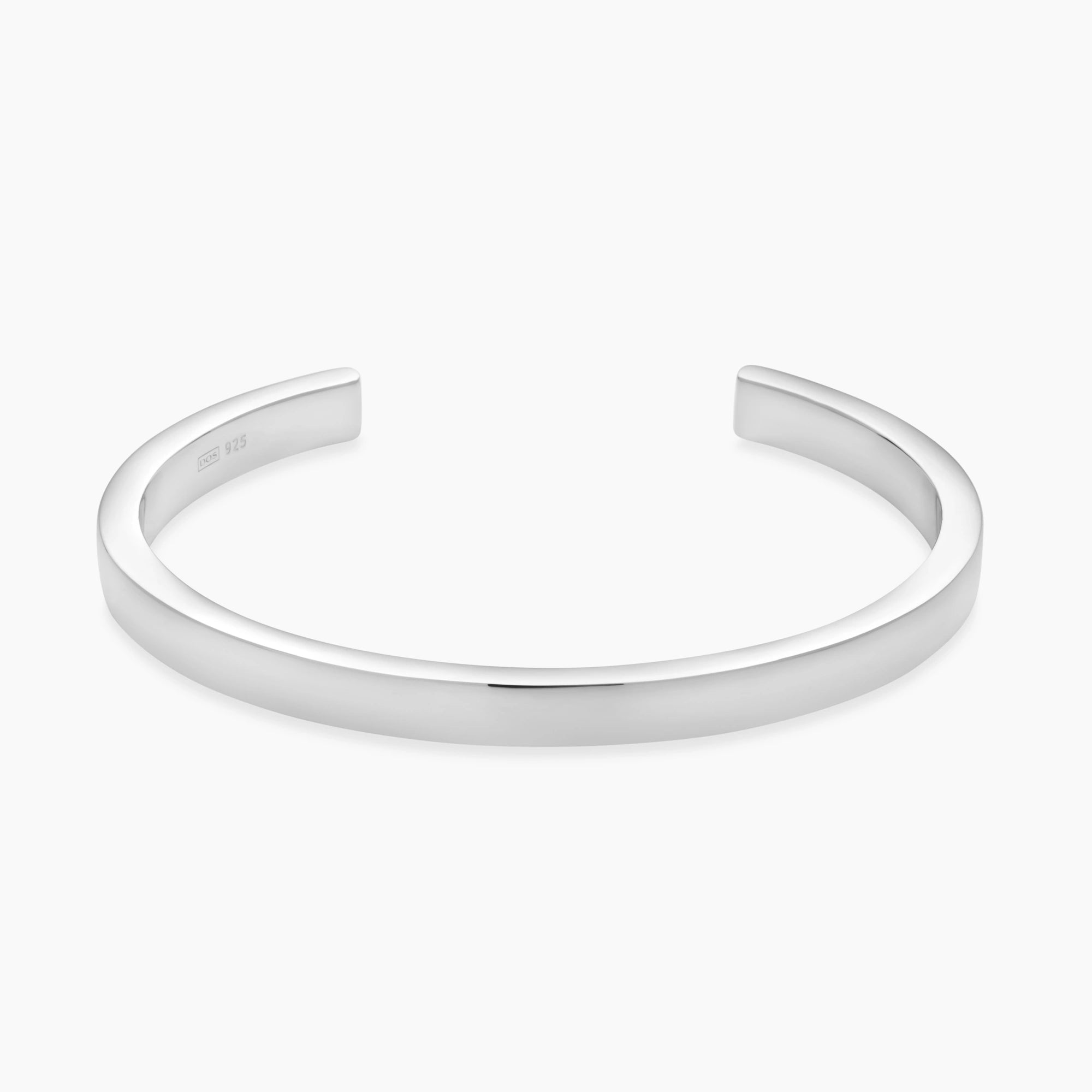 Polished Cuff Bracelet 6mm Sterling Silver