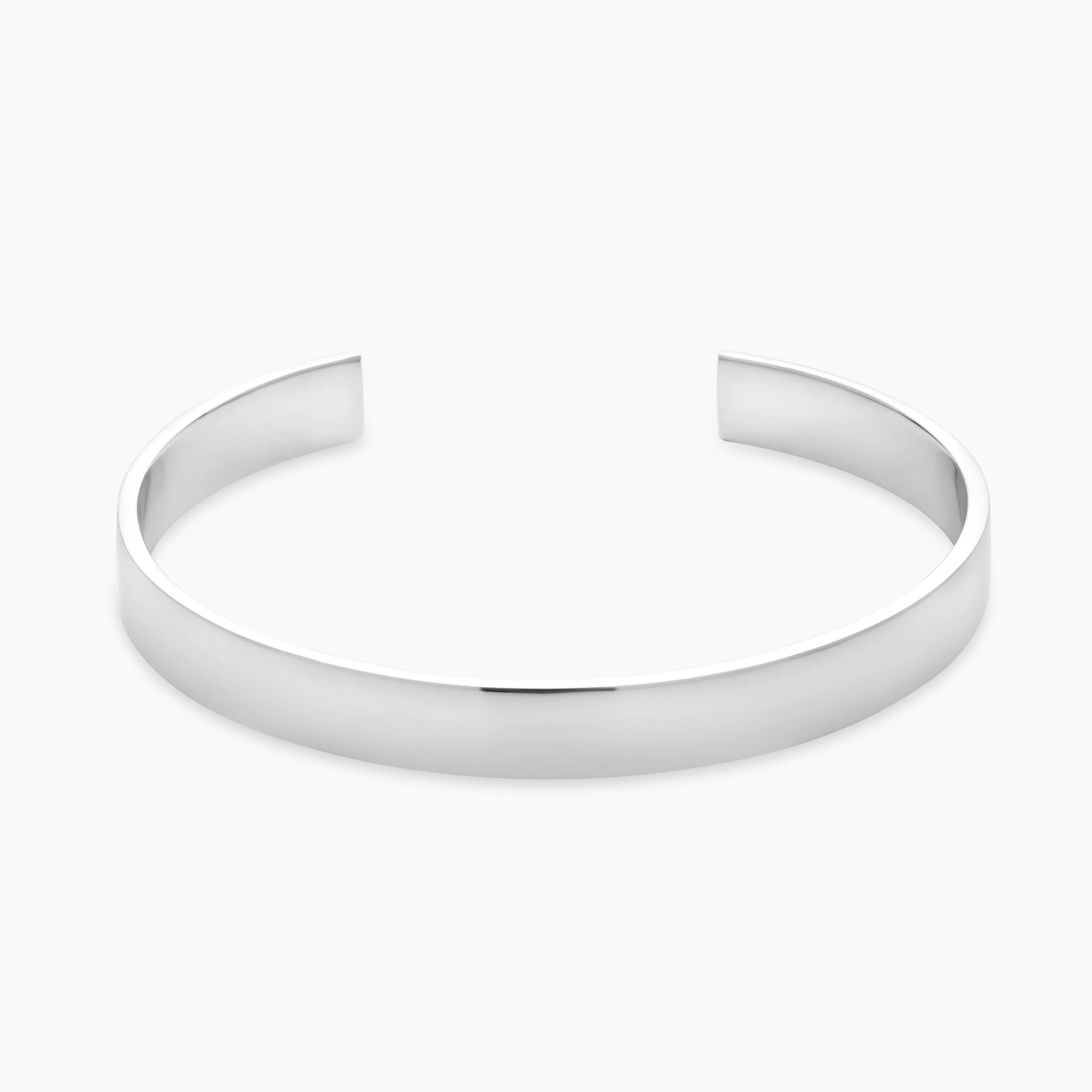 Polished Cuff Bracelet 8mm Sterling Silver