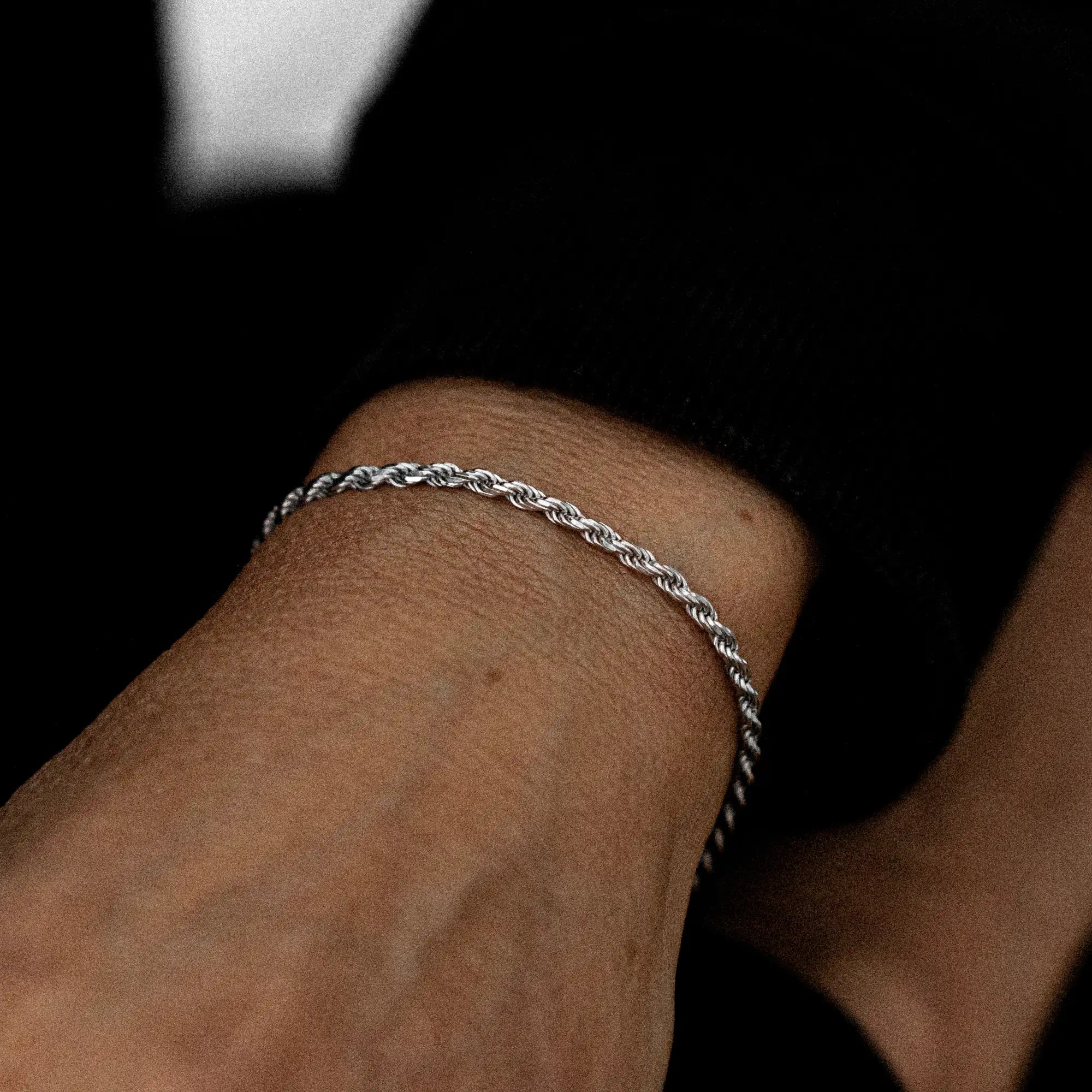 Rope Bracelet 2.5mm Sterling Silver