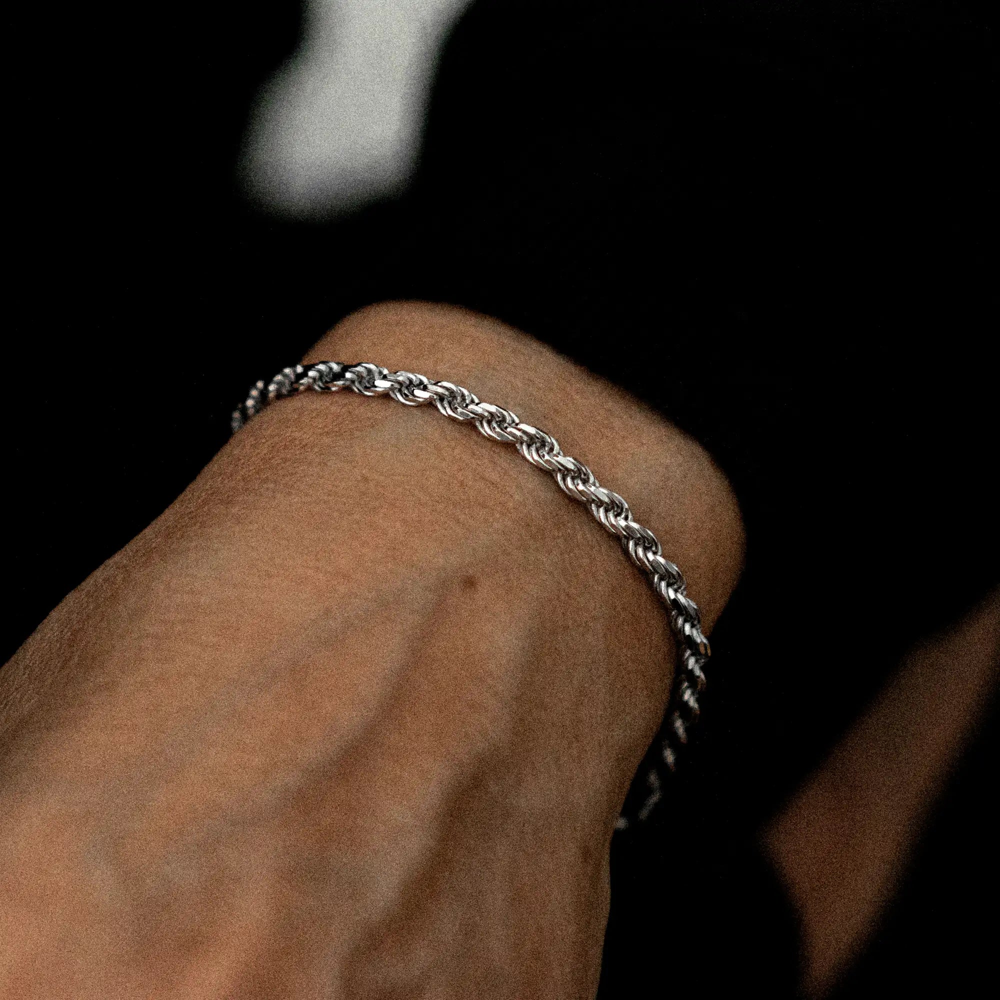 Rope Bracelet 4mm Sterling Silver