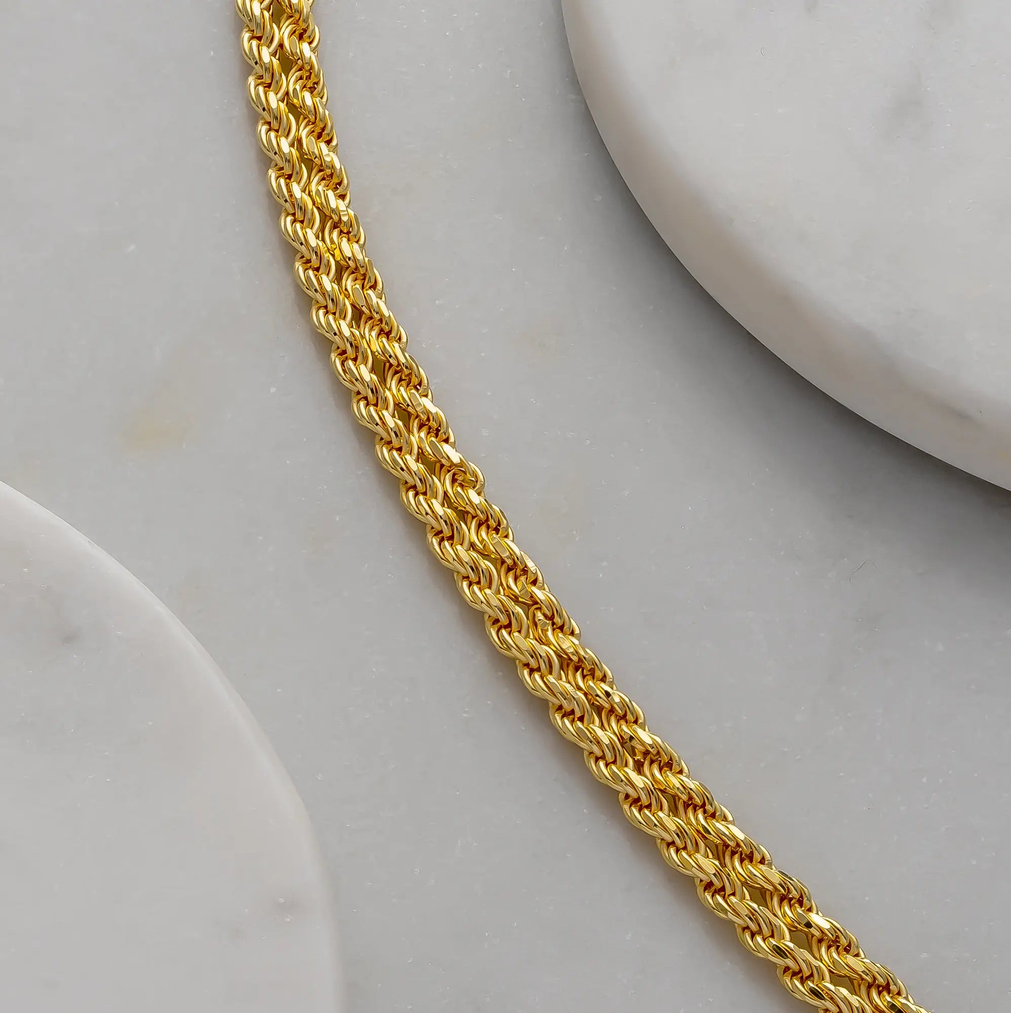 2.5mm Gold Rope Chain