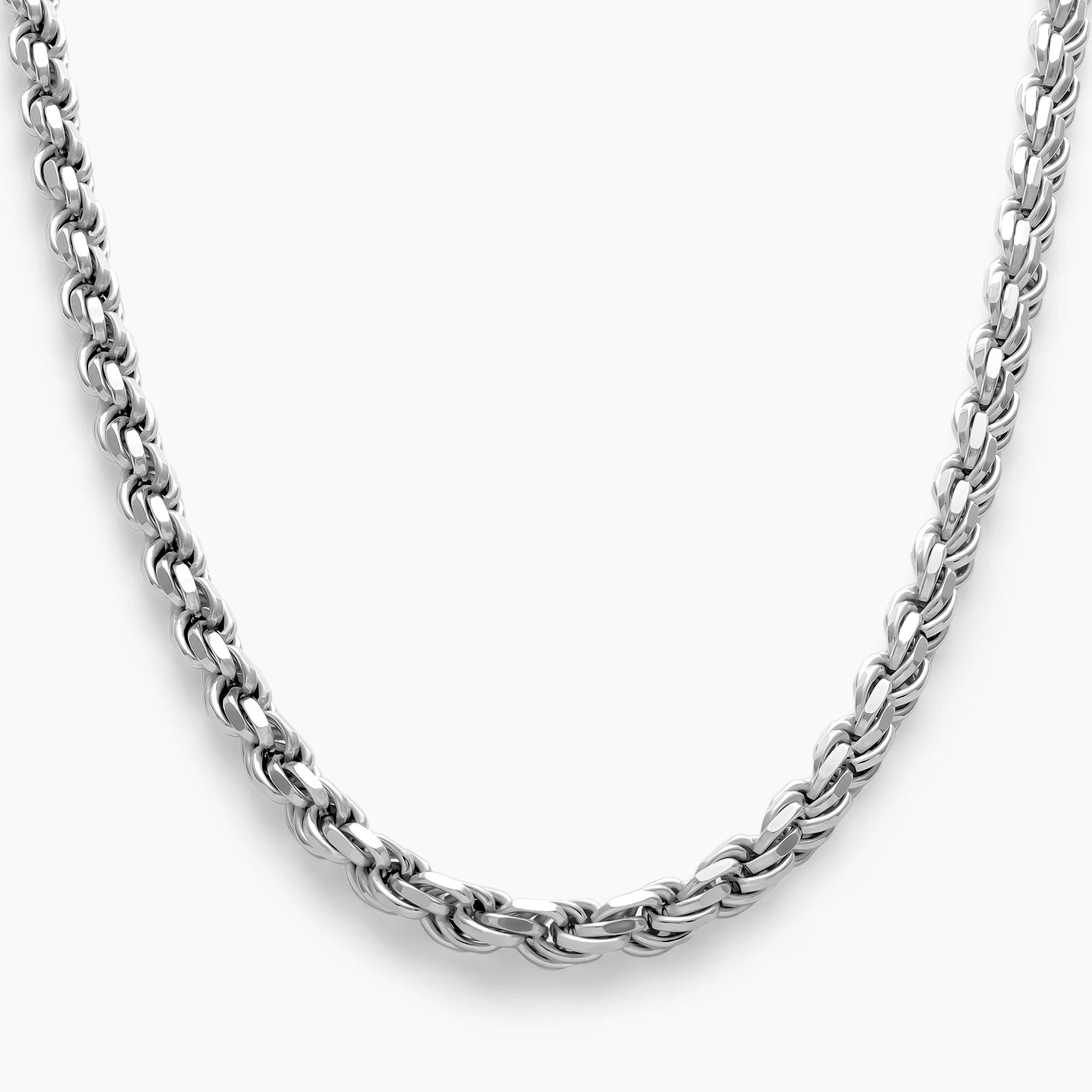 Rope Chain 6mm in 925 Sterling Silver