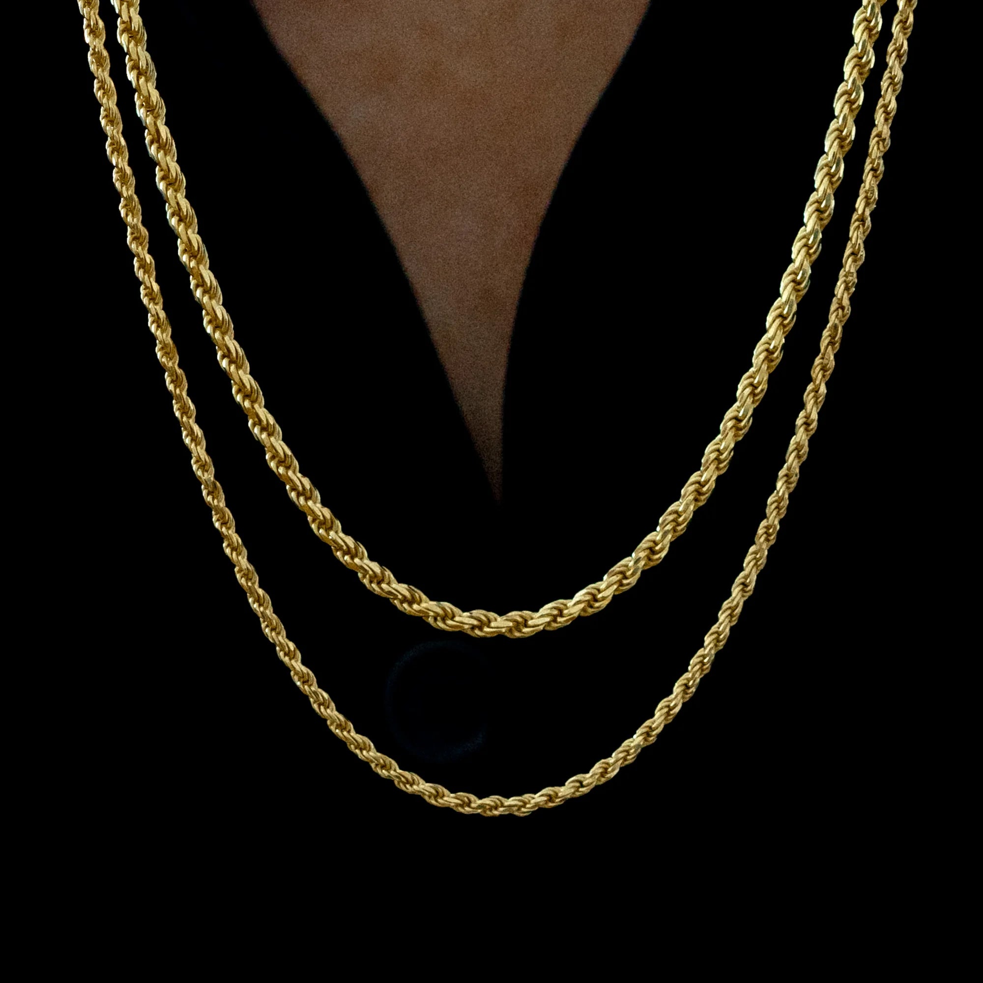 Rope Chain Stack Gold