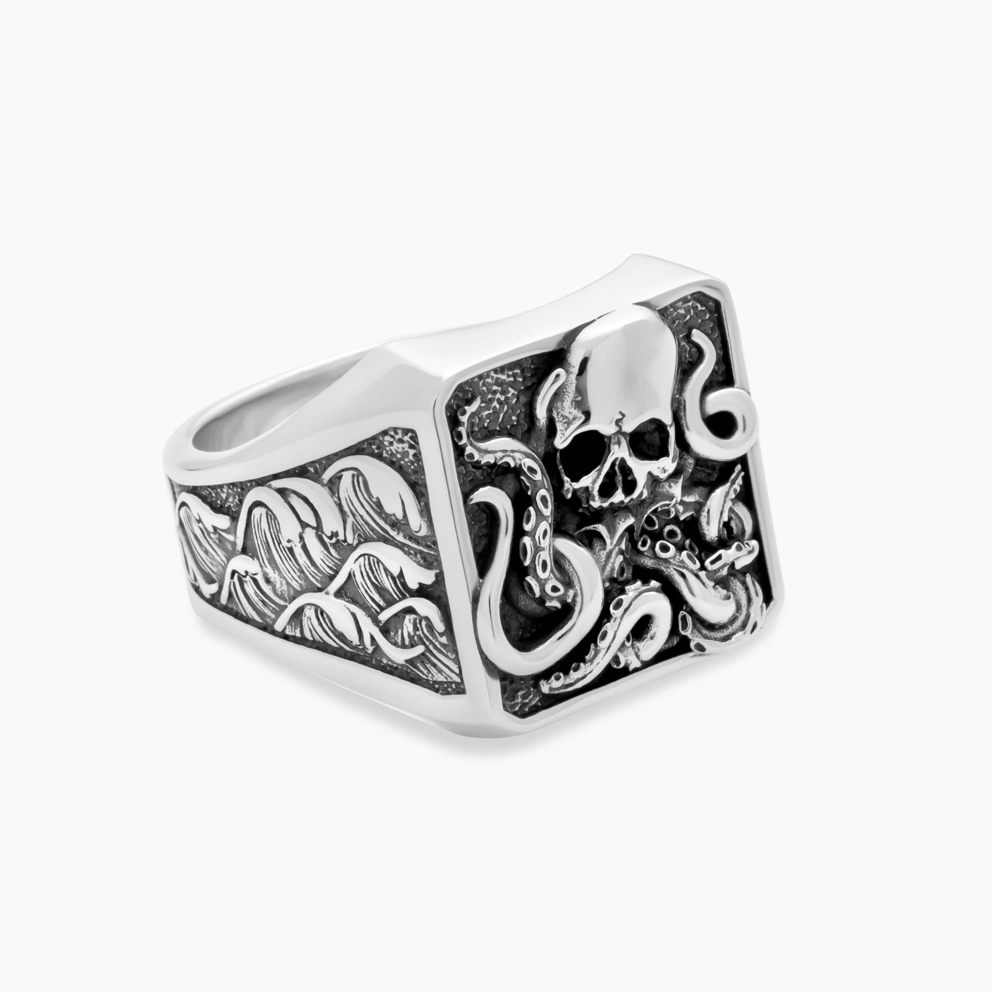 Skull Octopus Ring