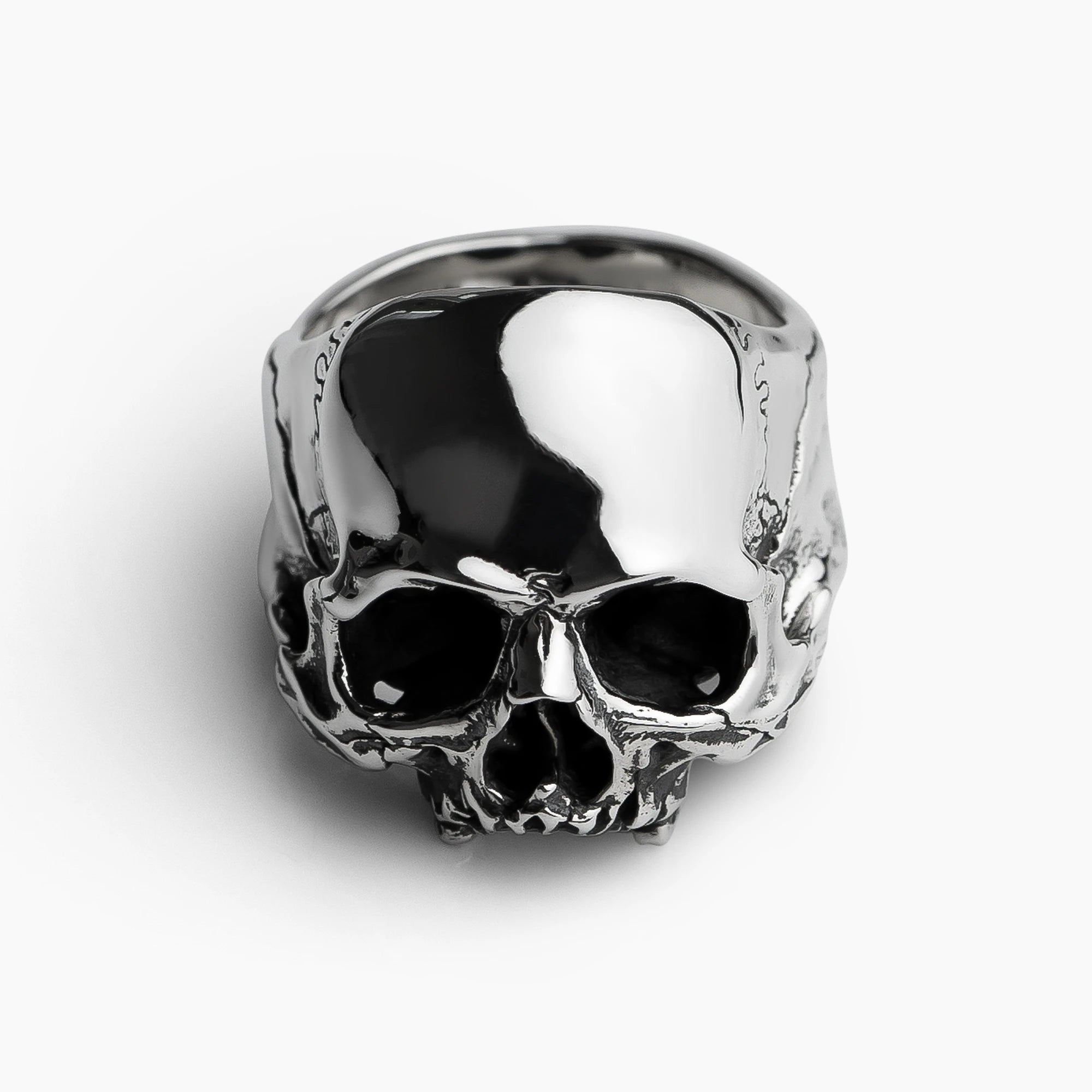 Plague Skull Ring in 925 Sterling Silver